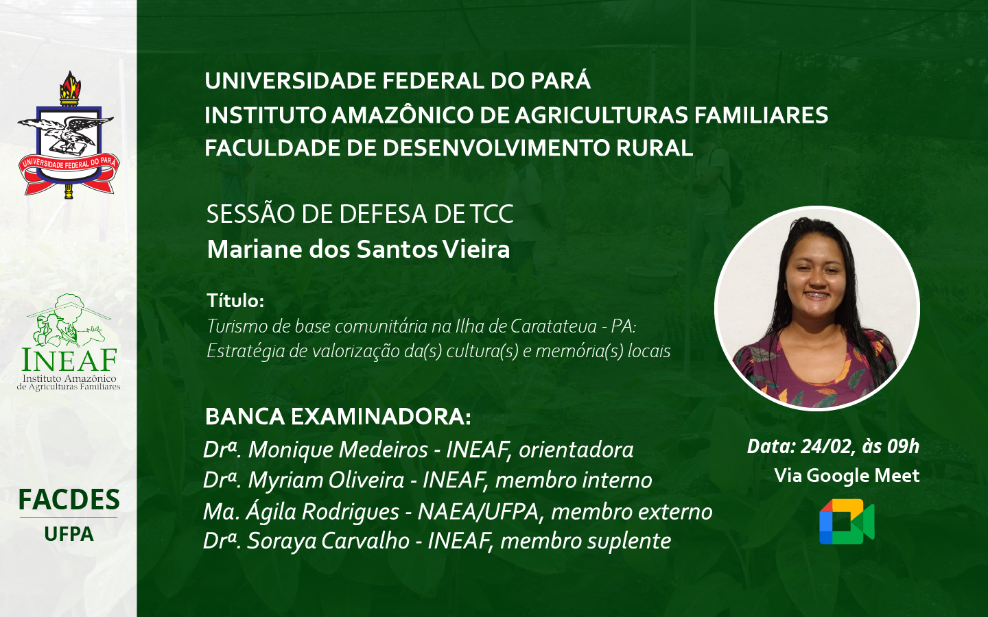 Defesa de TCC - Mariane dos Santos Vieira (BDR 2018)